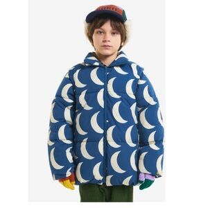 Bobo Choses moon Puffer Jacket 5-6 yr old blue